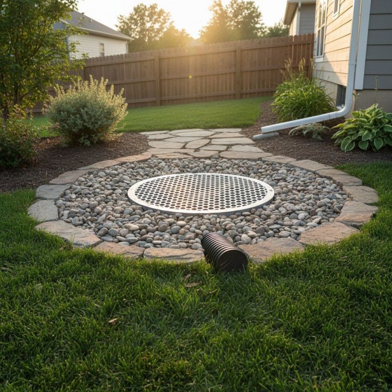 Yard Dry Well Installation