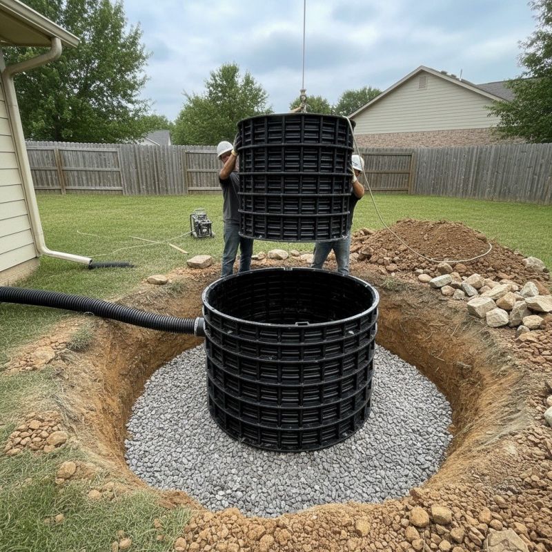 Yard Dry Well Installation detail