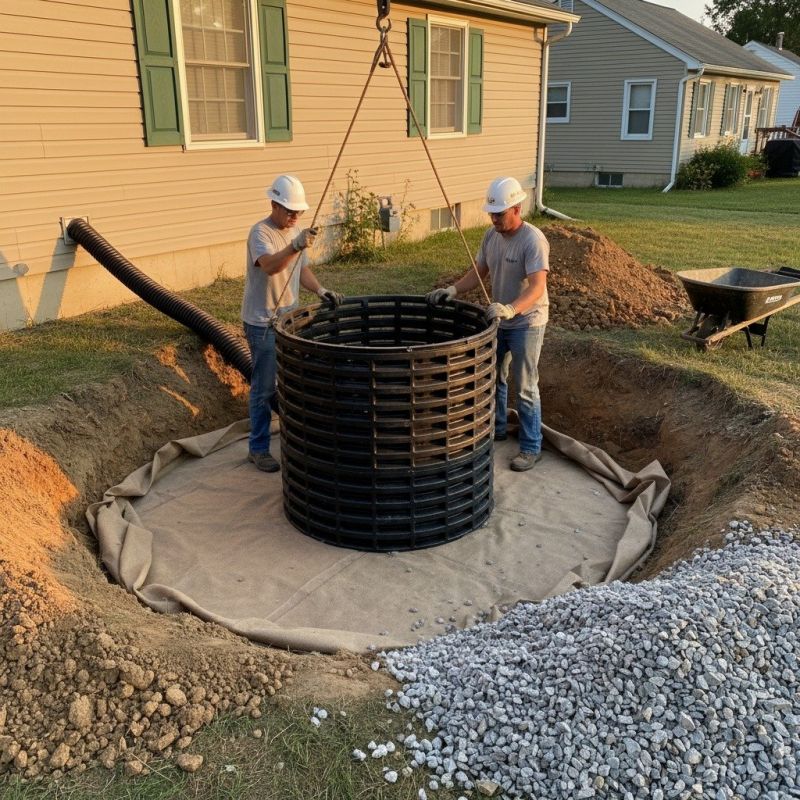 Yard Dry Well Installation detail