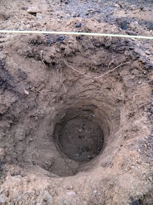 Yard Dry Well Installation
